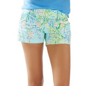 Lilly Pulitzer The Callahan Short in Blue Heaven Print 100% Cotton Size 2